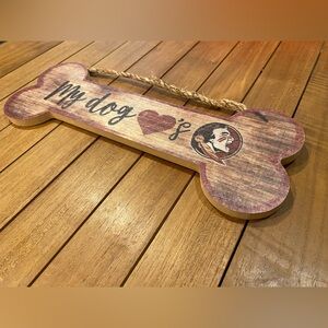 FSU Dog Bone Wall Decor